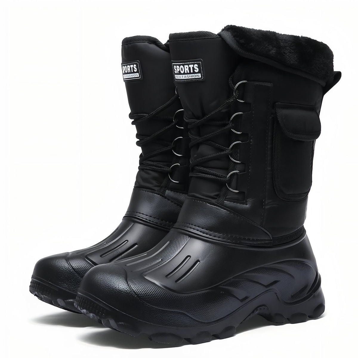 Botte Randonnée Neige Homme - Noir