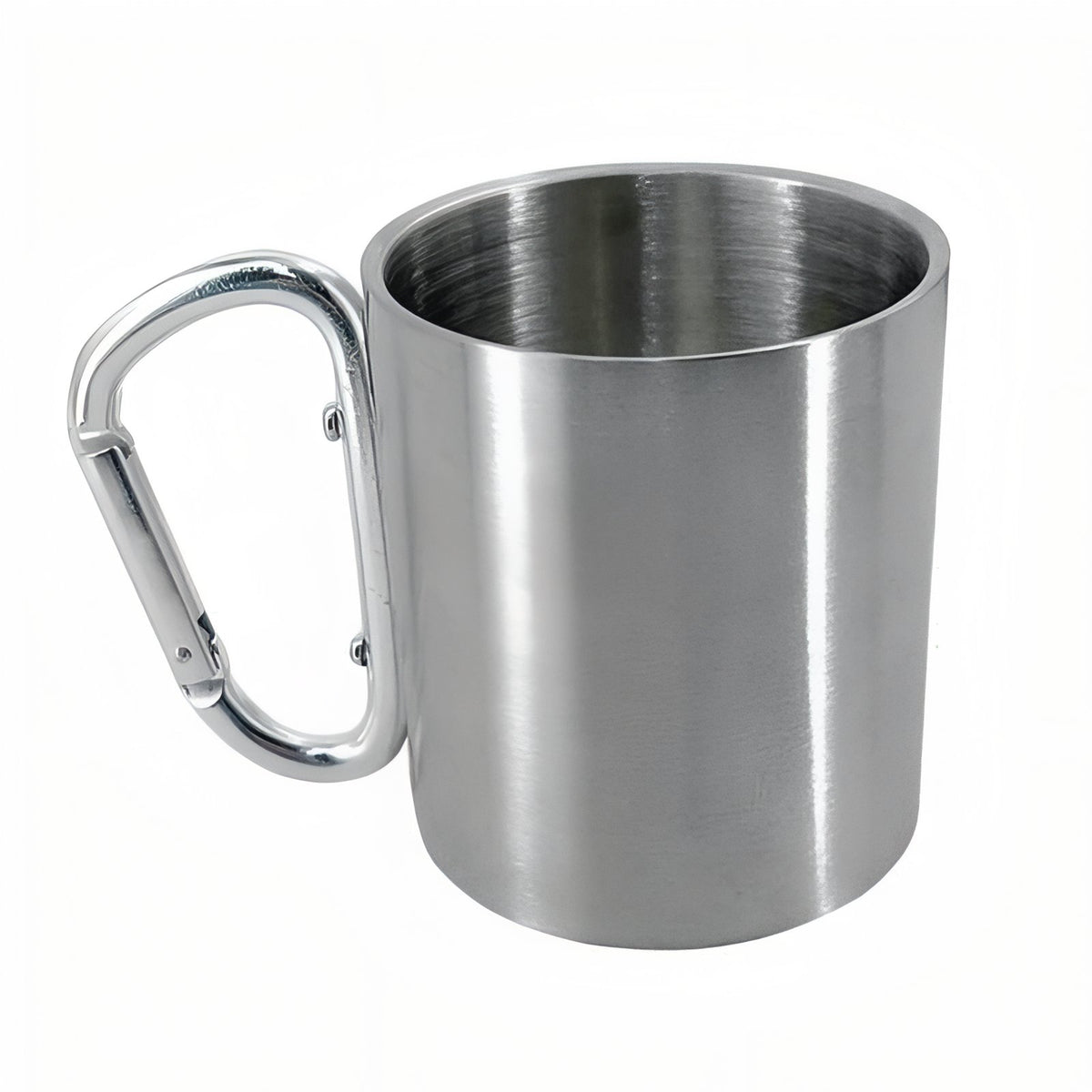 Carabiner Stainless Steel Mug - Grey