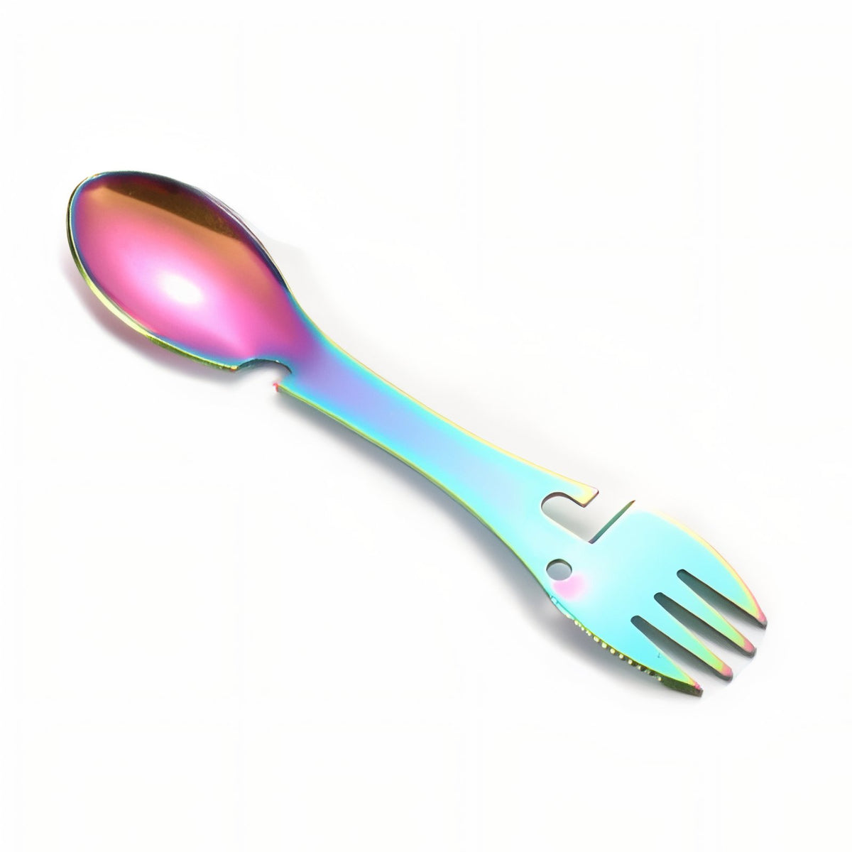 Cuillère Fourchette Randonnée 5 En 1 - Multicolore