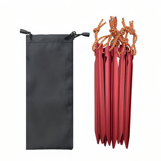 18cm Aluminium Tent Peg - Red