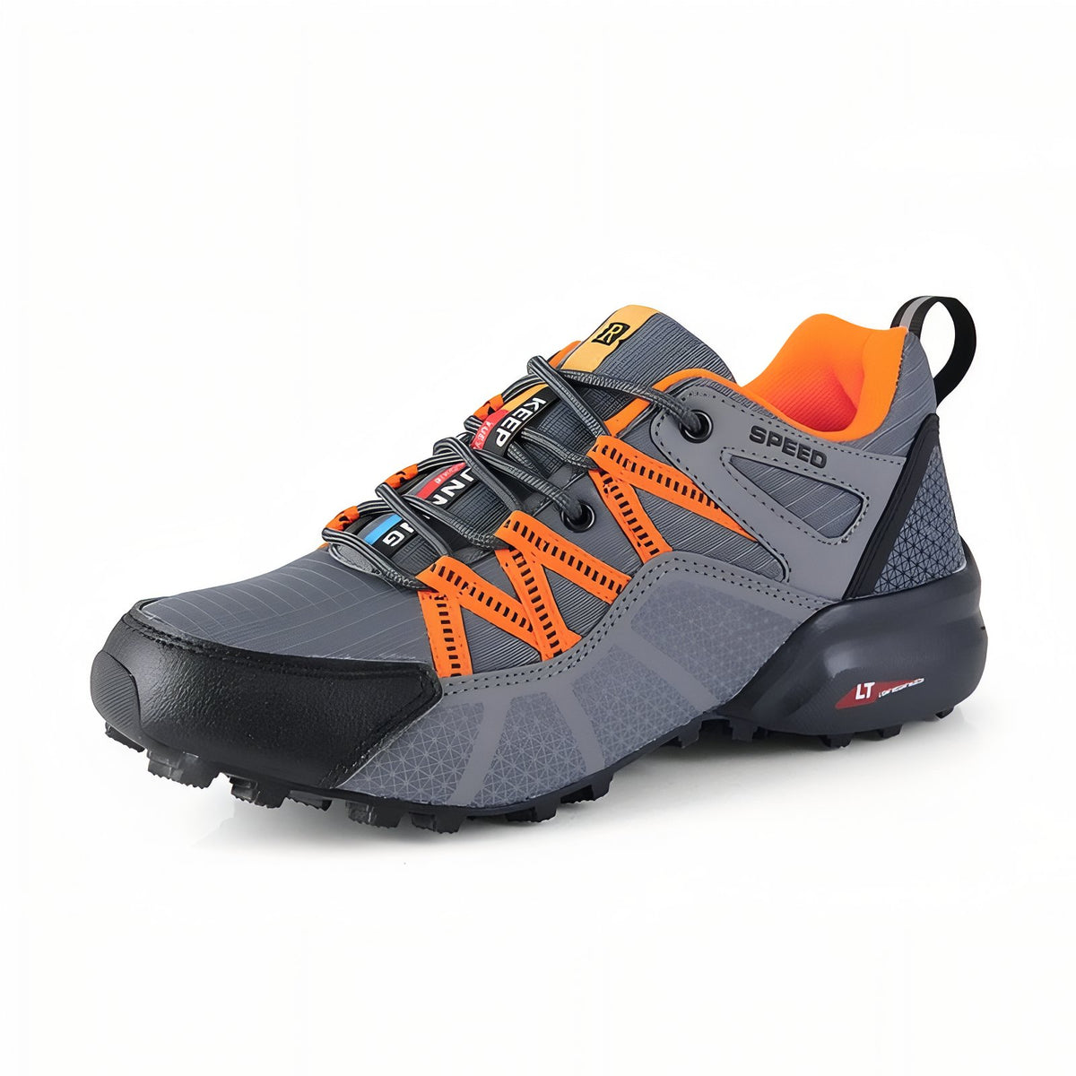 Men's Waterproof Hiking Shoes Basket Orange - Grey and Orange
