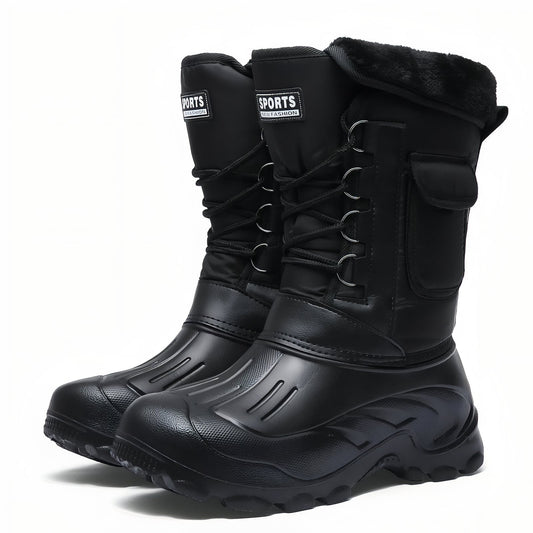 Men's Snow Hiking Boots - Black