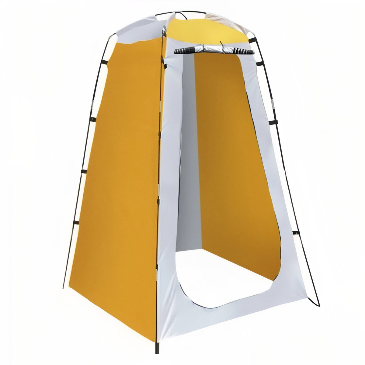 Shower Toilet Tent - Mustard Yellow and White
