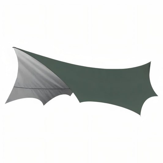 Tarp Hiking 5.1x5.1M - Grey and Green