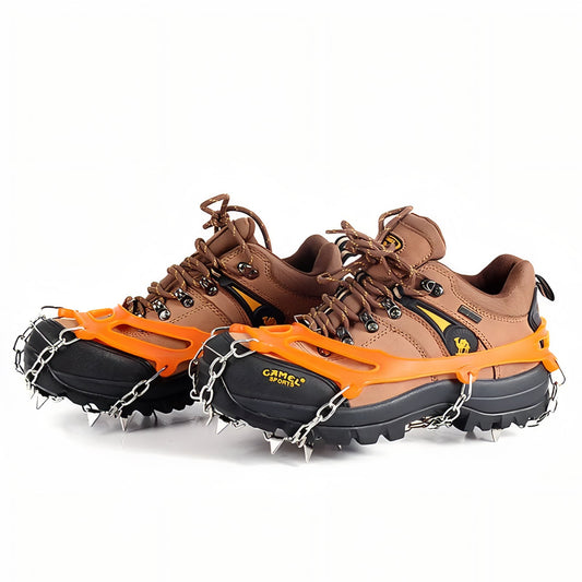 Winter Hiking Crampons 10 Teeth - Orange - 36-45