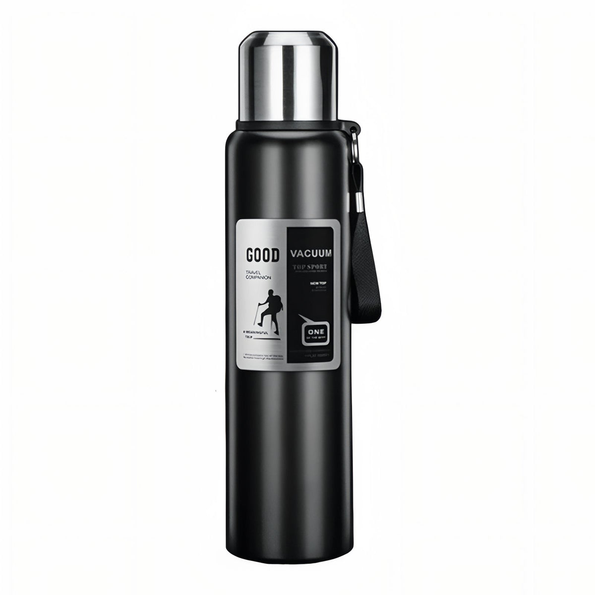 Gourde Inox 1 Litre - Noir Mat