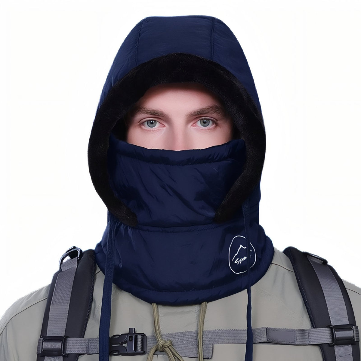 Warm Balaclava Hood - Navy Blue - 55-60cm