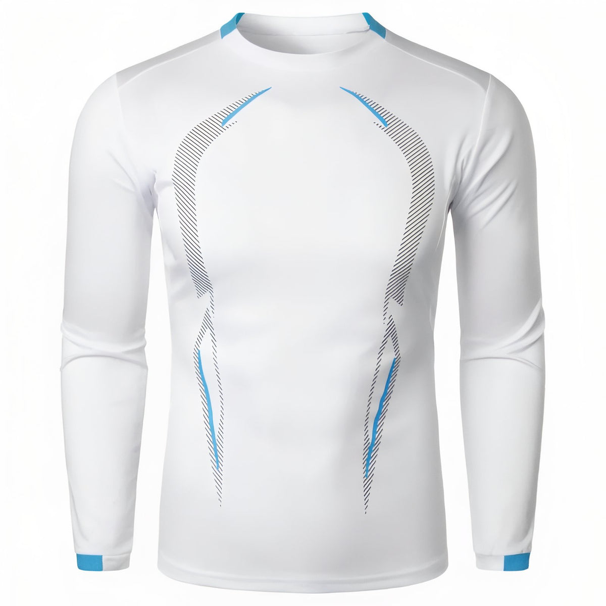 T-Shirt Manche Longue Randonnée Homme - Blanc