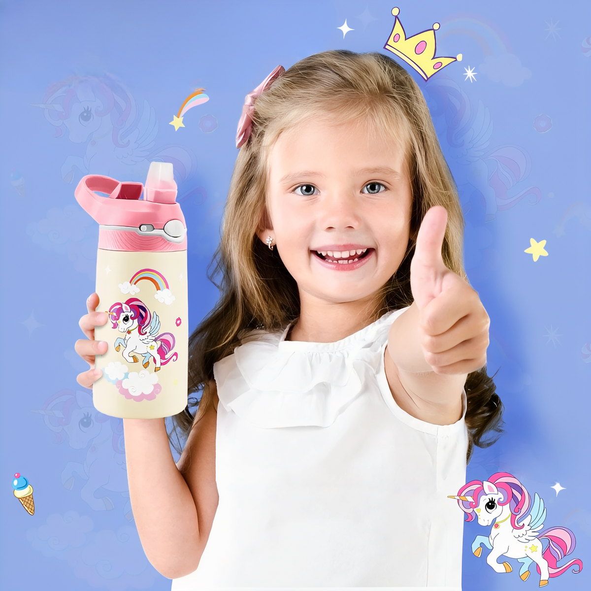 Gourde Enfant Ours 400ML enfant montrant le produit - Ours