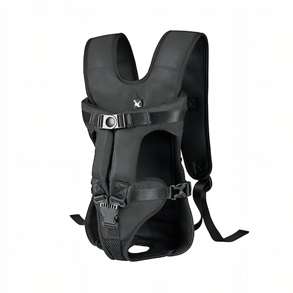 Porte Chien Ventral Randonnée - Noir Mat