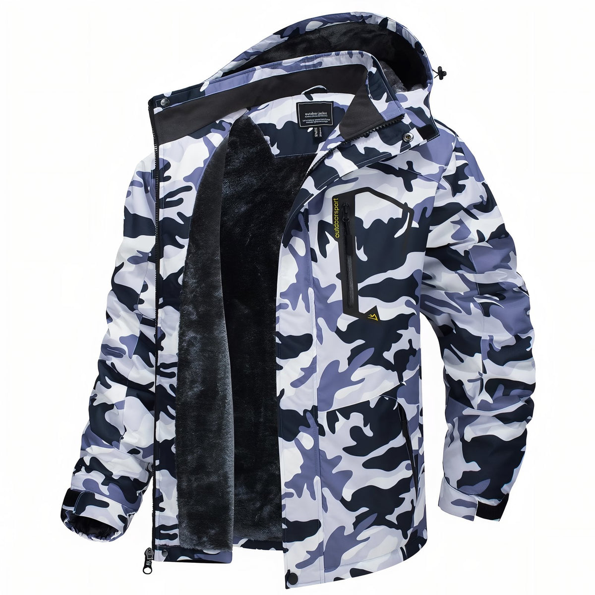 Camouflage Hiking Jacket - White