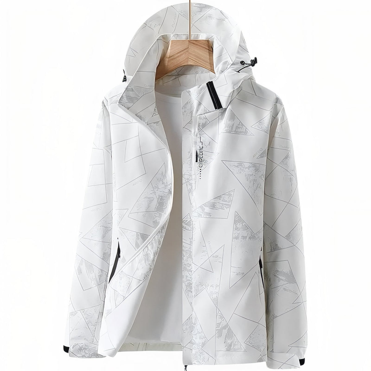 Women's Waterproof Hiking Jacket - White