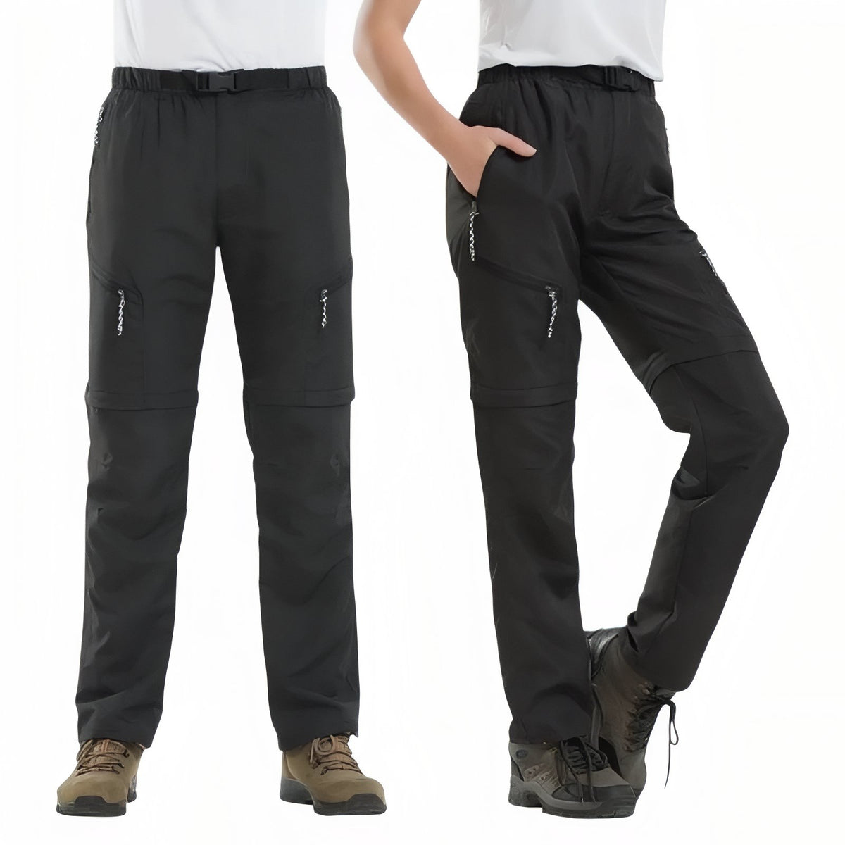 Pantalon Modulable Randonnée - Noir
