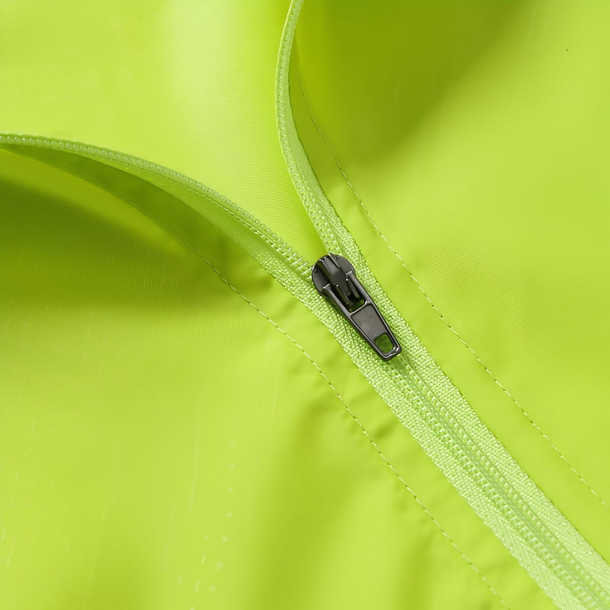 Veste Imperméable Ultra Légère gros plan fermeture zippée - Noir - Gris Foncé - Rouge - Jaune Fluo - Orange - Rose Pâle - Rose Fluo - Bleu - Bleu Ciel - Blanc - Jaune