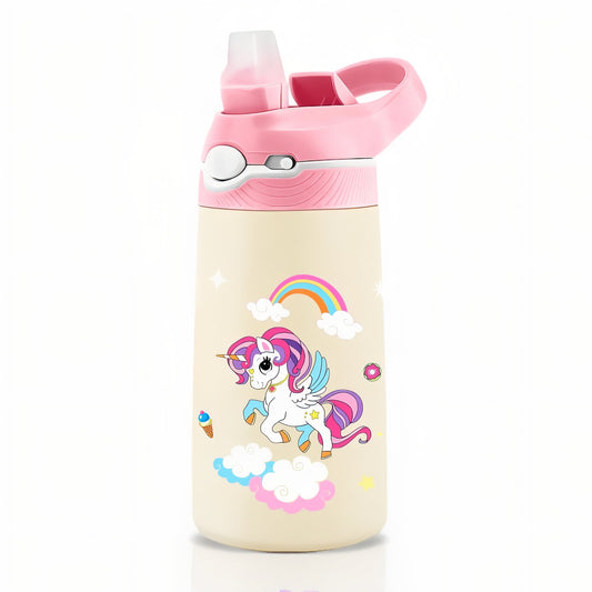 Stainless Steel Unicorn Kids Bottle 400ML - Unicorn - 400ML