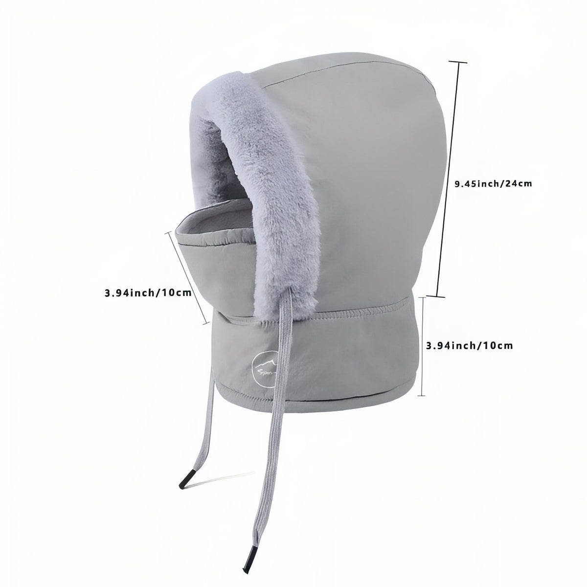 Warm Bataclava Cagoule size guide - Light Gray - Beige - Ebony Black - Navy Blue - Brown - Dark Gray - Pale Pink - White