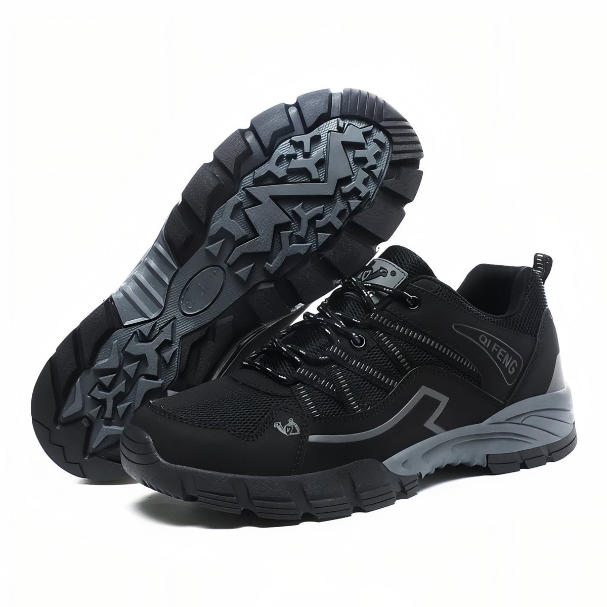 Chaussure Basse De Marche Homme - Noir et Gris