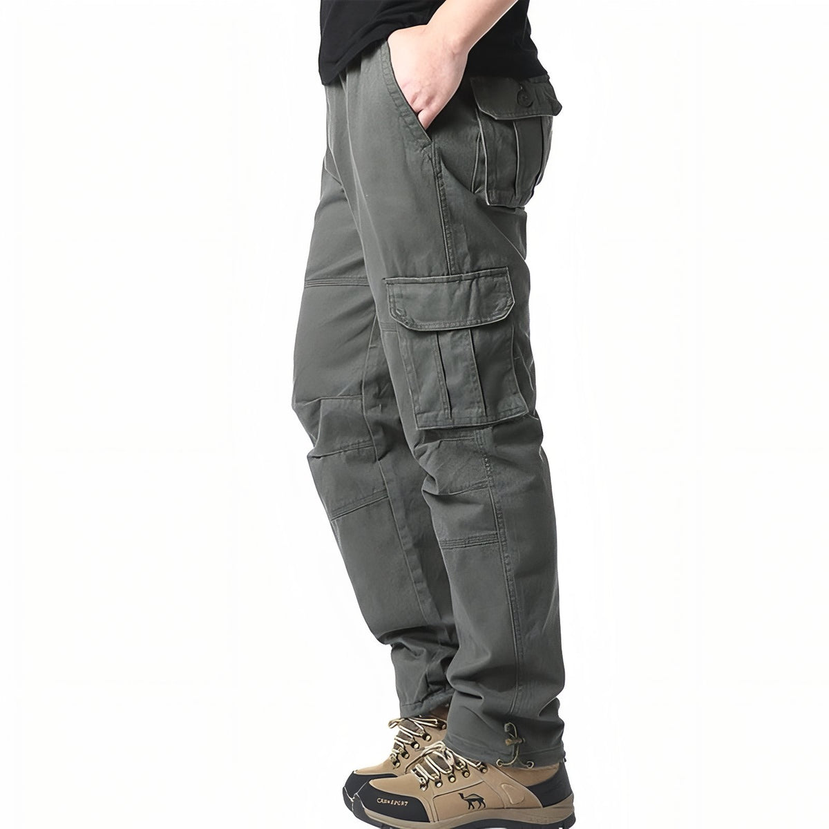 Pantalon Cargo Randonnée Homme - Vert Armée