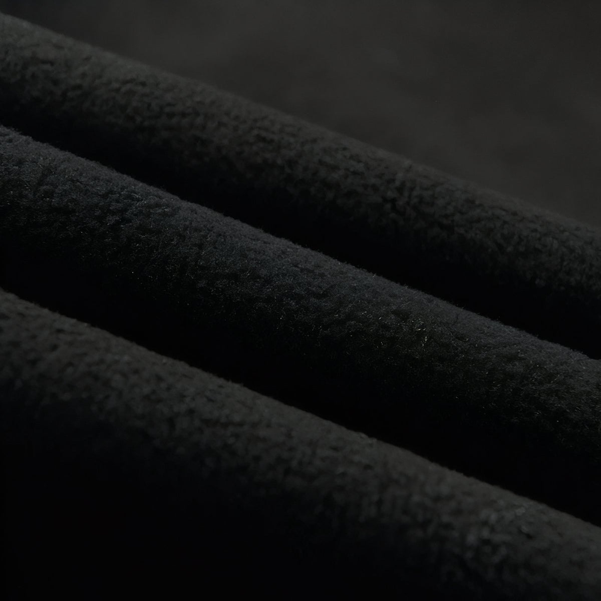 Pantalon Randonnée Doublé Polaire Homme gros plan tissu polaire - Vert Foncé - Noir Profond - Gris Anthracite
