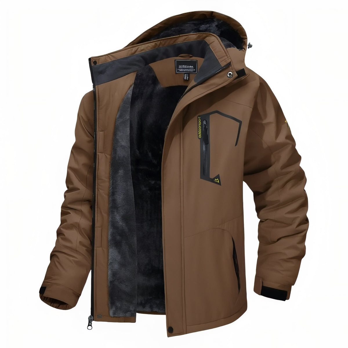 Veste Chaude Randonnée Homme - Marron