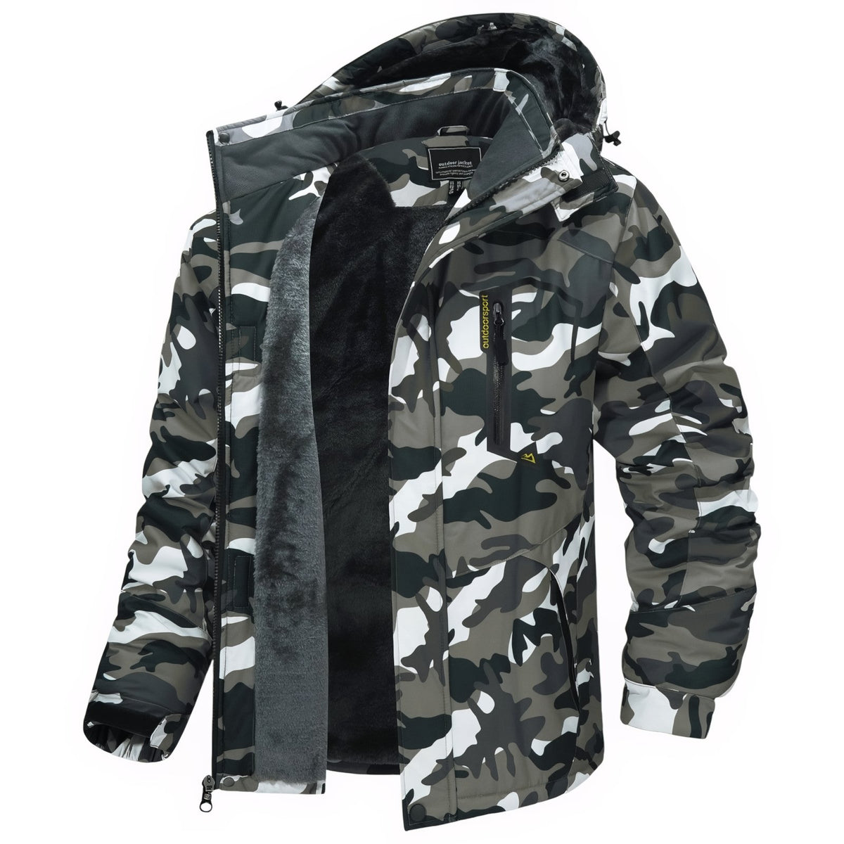 Camouflage Hiking Jacket - Dark Green