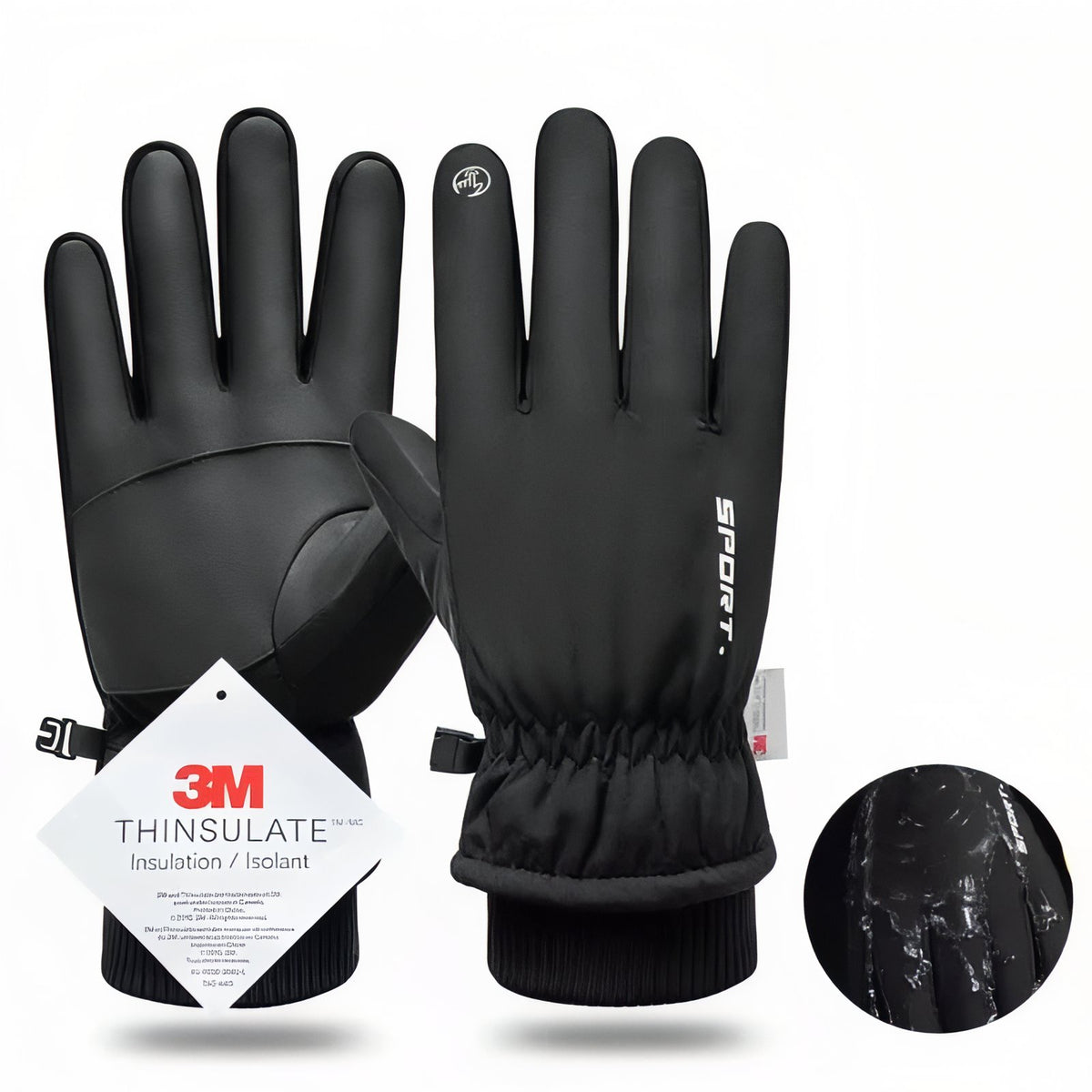 Gants Randonnée Grand Froid - Noir