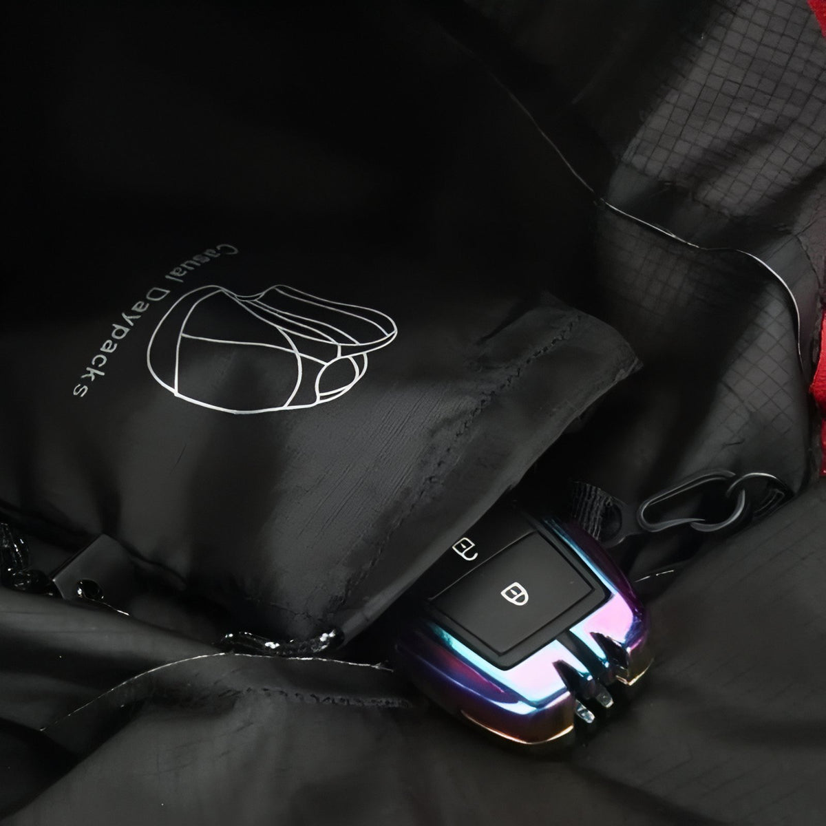 Foldable Hiking Backpack 20L open compartment - Black and Red - Navy Blue and Orange - Gray and Blue