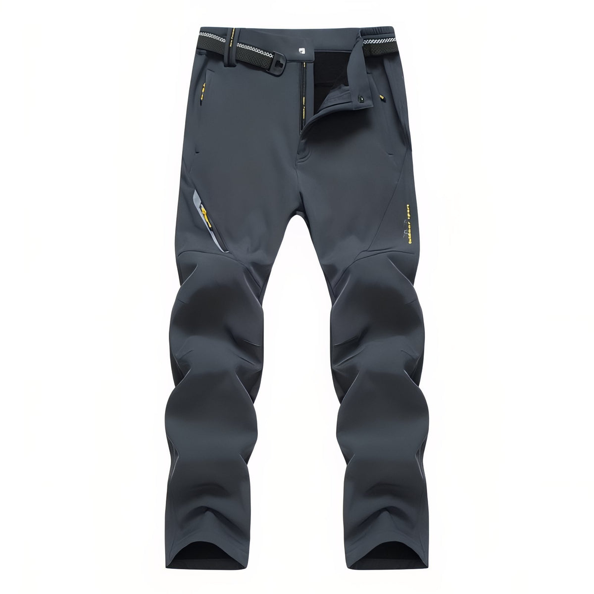 Pantalon Randonnée Doublé Polaire Homme - Gris Anthracite