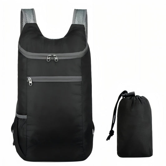 Waterproof Foldable Backpack - Black 1