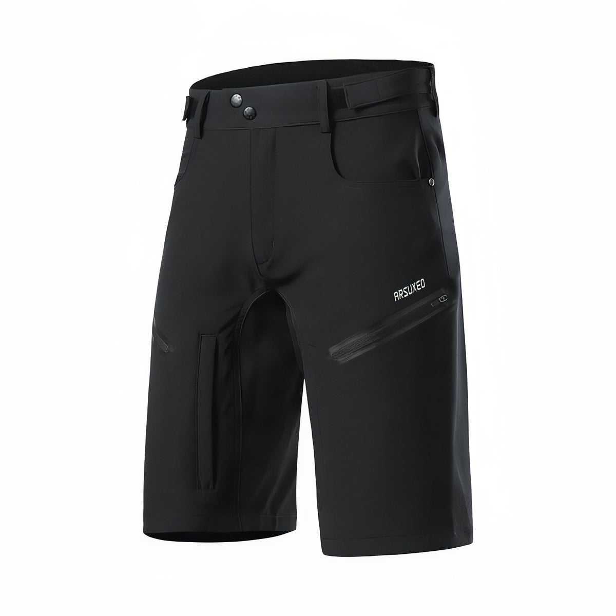 Bermuda Zip-Off Hiking Shorts - Black