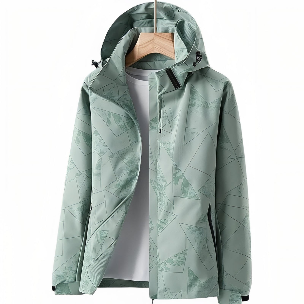 Women's Waterproof Hiking Jacket - Green
