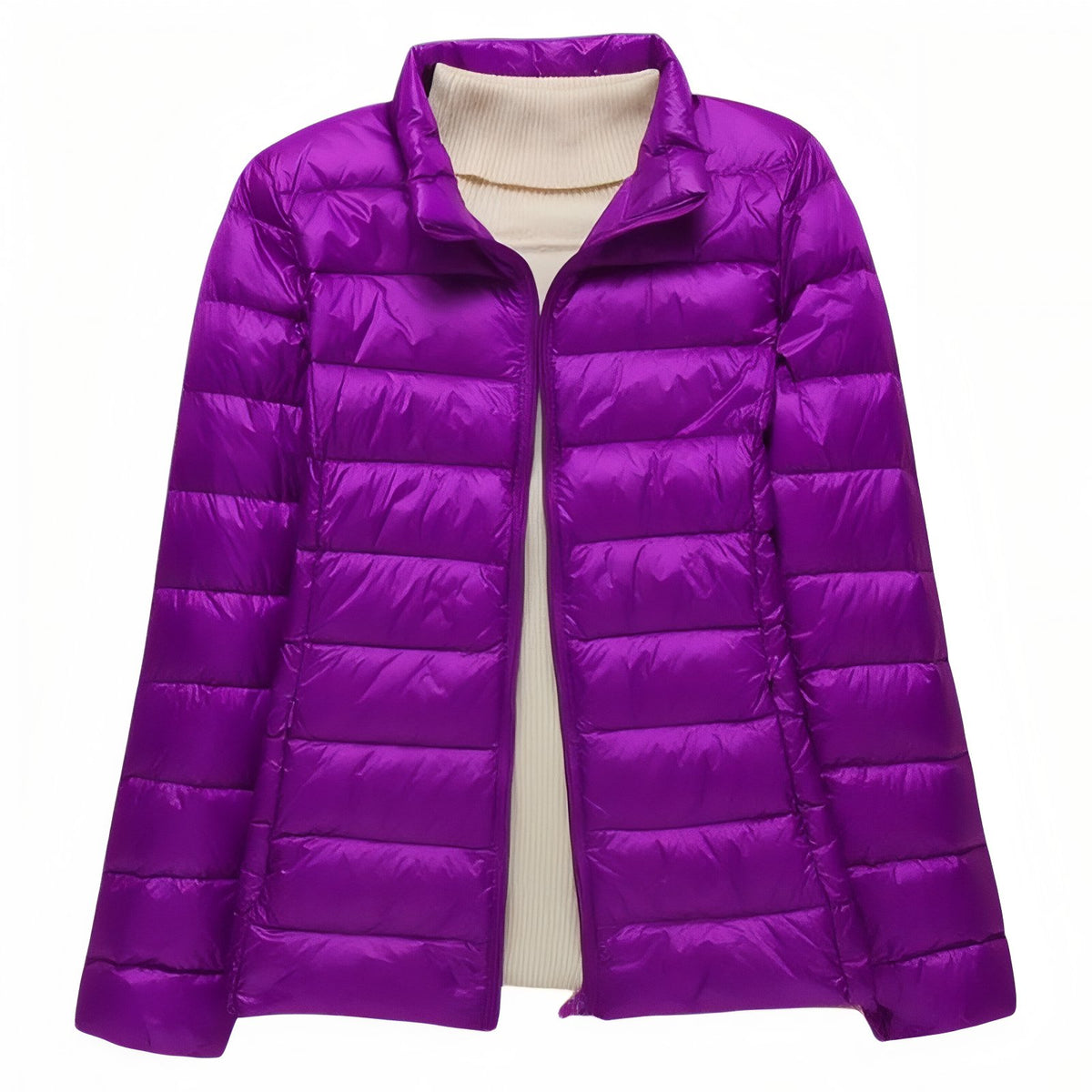 Women's Compressible Hiking Down Jacket - Purple (no hood) - M (45/50kg)