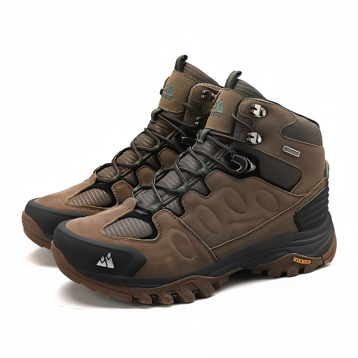 Men's Mountain Hiking Shoe front view - Dark Brown