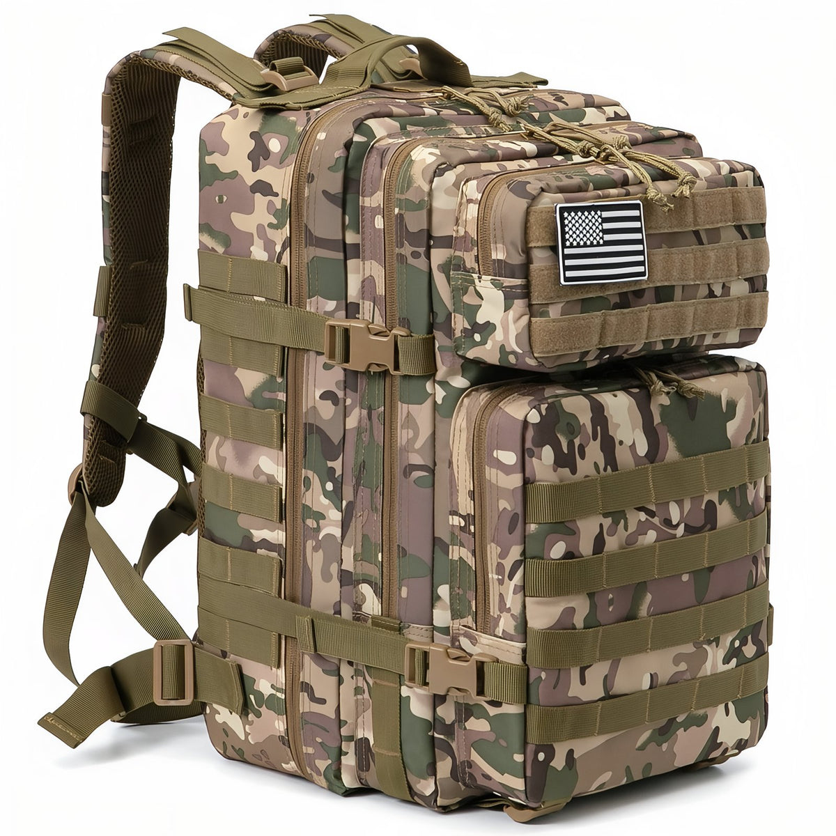 Camouflage Backpack 45L - Brown Beige