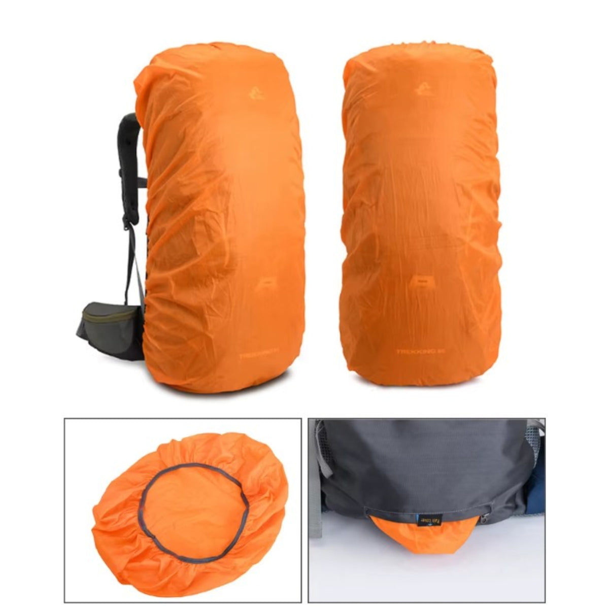 Breathable Hiking Backpack 60 Liters two protective covers - Purple - Green - Black - Navy Blue