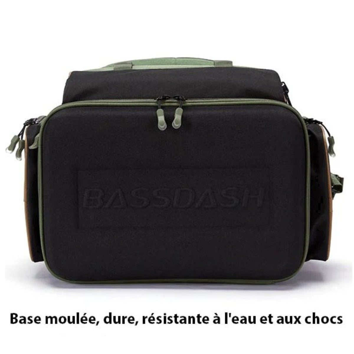 Sac de Randonnée et Pêche gros plan fermeture zippée - Vert - Moutarde