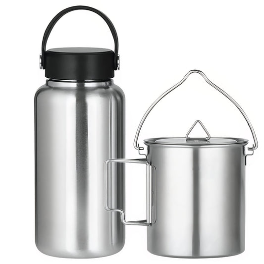 Stainless Steel Bottle with Integrated Cup - Bottle and Cup 2