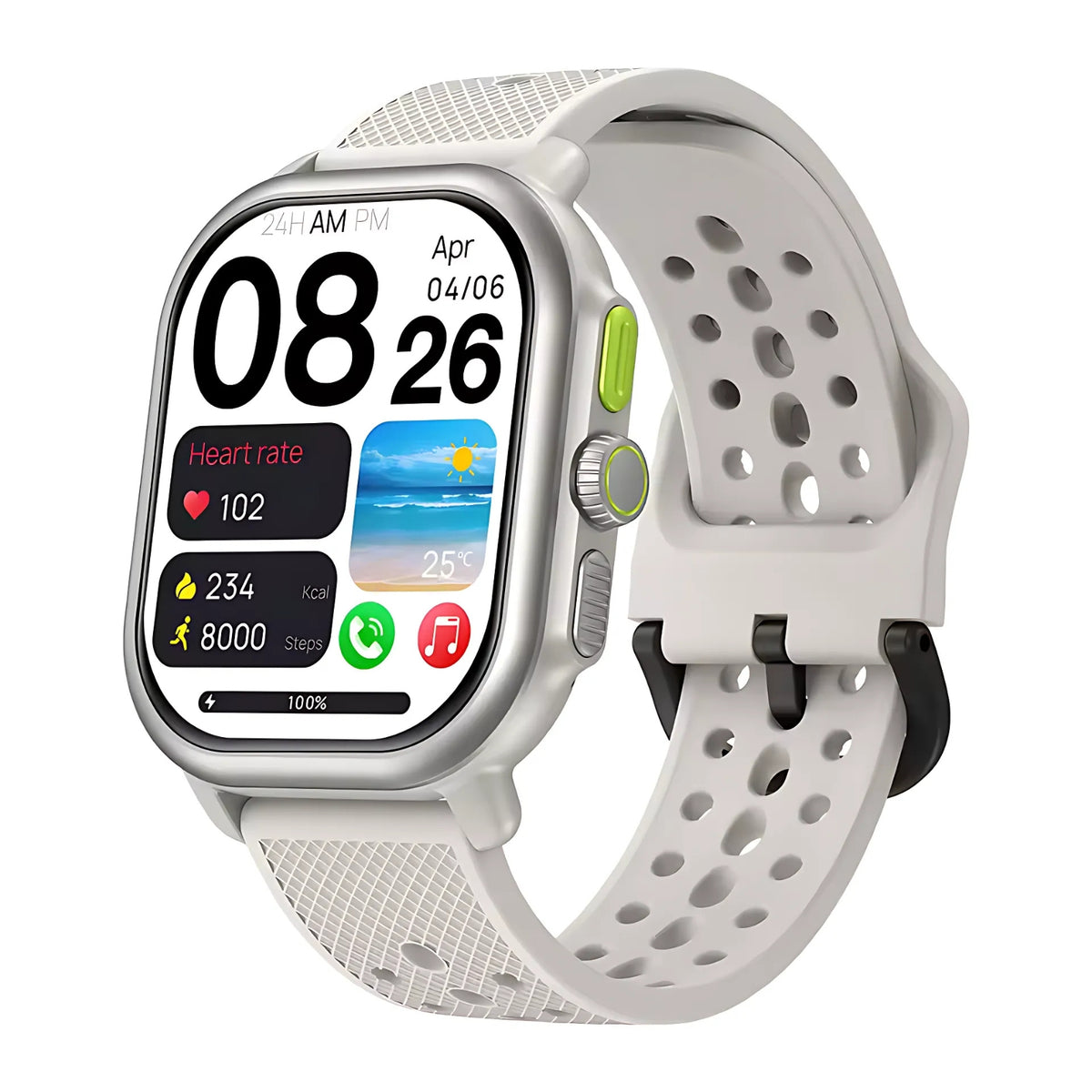 Hiking GPS Watch With Mapping - Off-White
