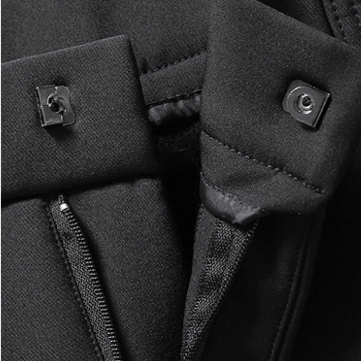 Pantalon Polaire Randonnée Homme gros plan fermeture zippée - Noir - Gris - Bleu Marine