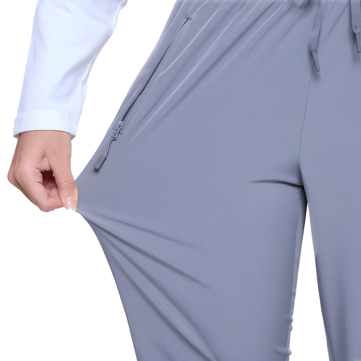 Pantalon de Randonnée Été gros plan fermeture zippée - Vert Militaire - Rouge - Bleu Clair - Bleu Marine - Kaki - Violet - Bleu Ciel - Gris Foncé - Noir - Orange - Gris Clair