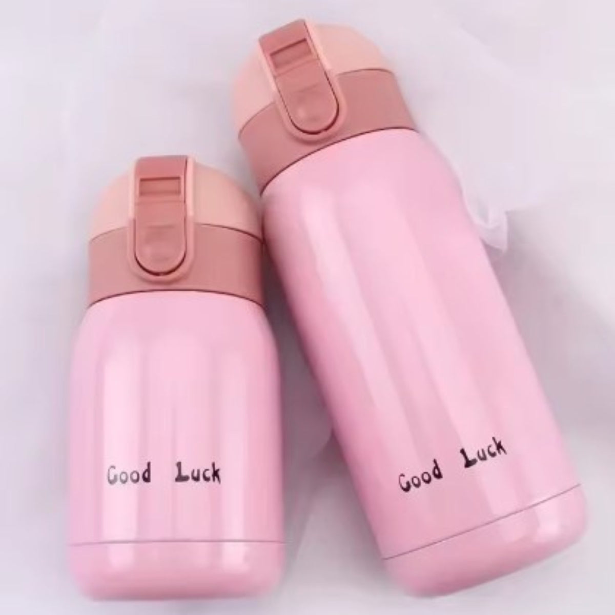 Mini Insulated Bottle 200ml two sizes aligned - Pink - White - Raspberry - Turquoise - Orange