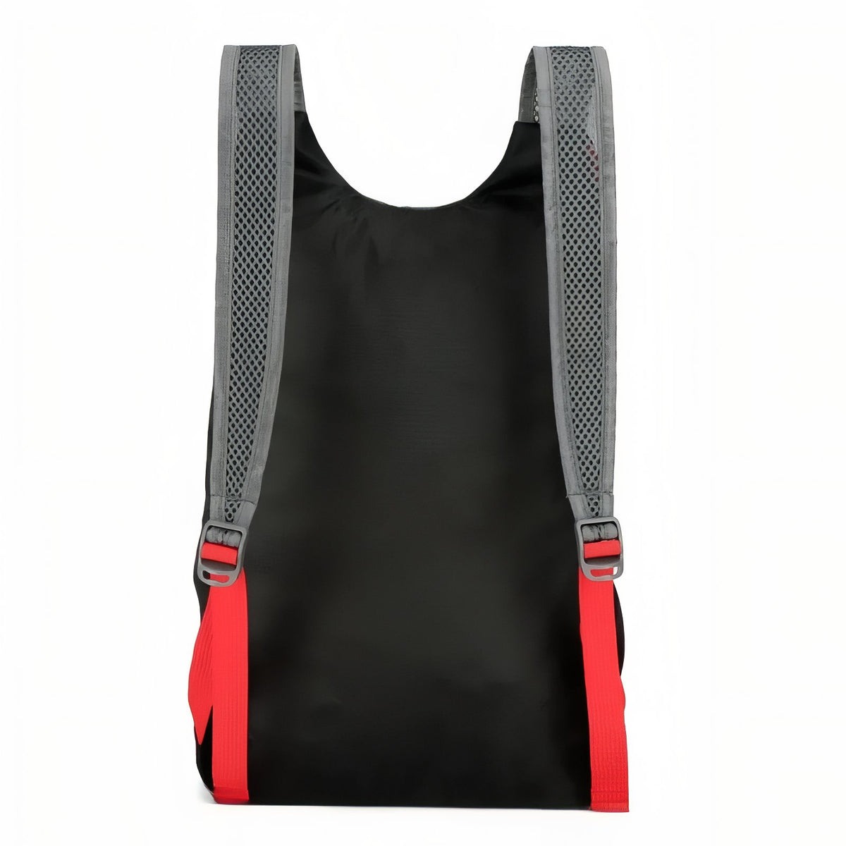 20L Foldable Hiking Backpack strap detail - Black and Red - Navy Blue and Orange - Gray and Blue