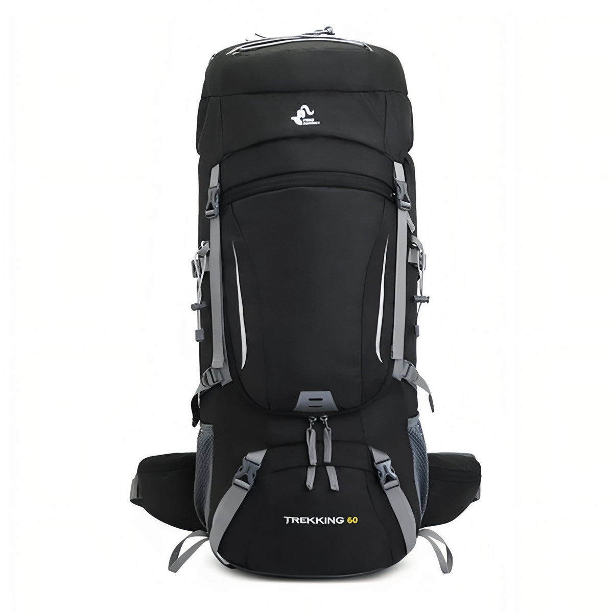 Breathable Hiking Backpack 60 Liters - Black