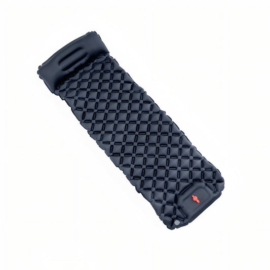 Inflatable Mattress With Pillow 1 Person - Midnight Blue - 190cmx60cmx5cm