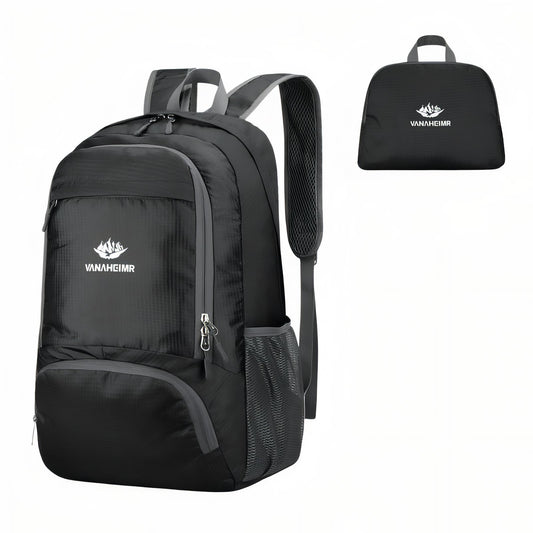 Lightweight Waterproof Backpack - Black