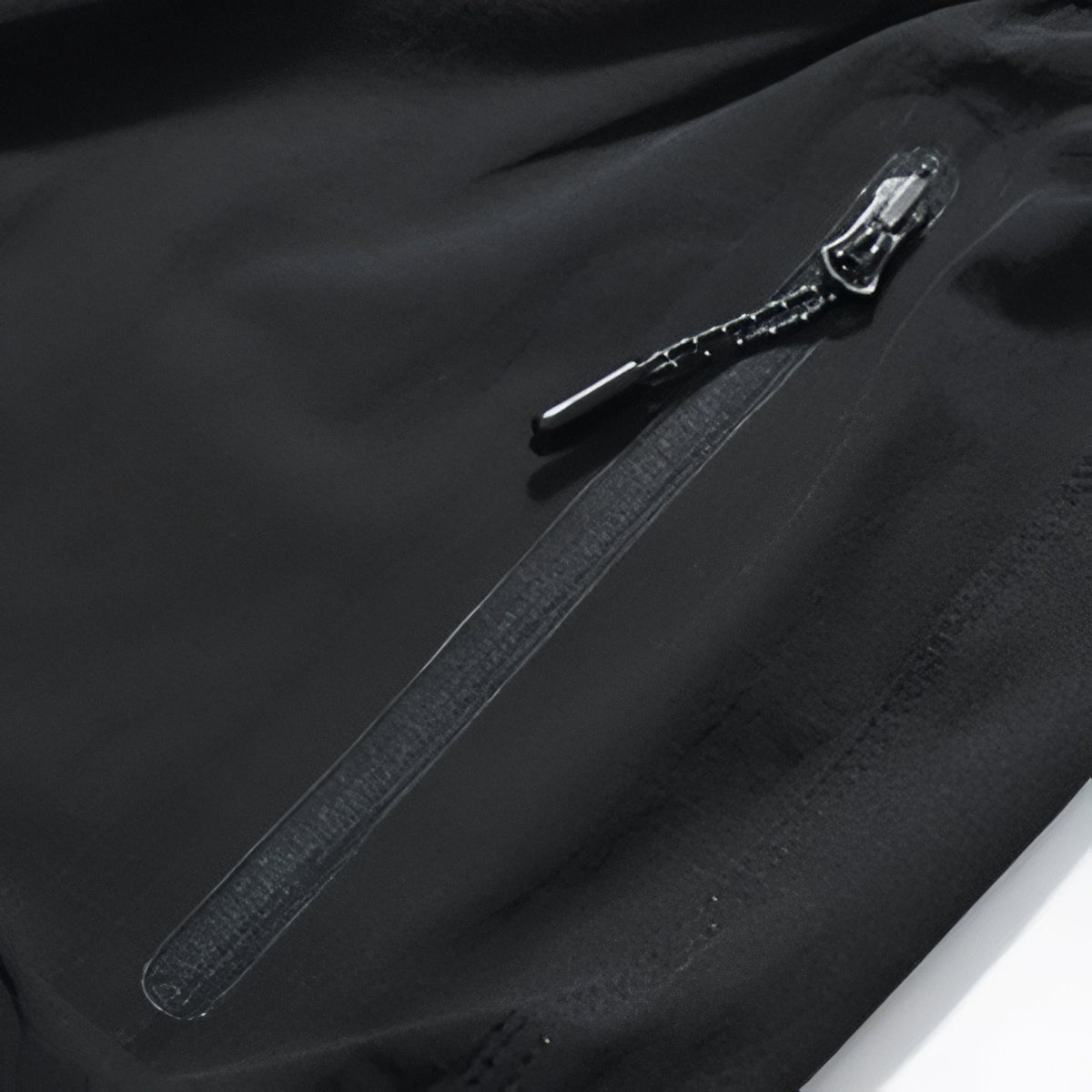 Pantalon de Randonnée Avec Ceinture Élastique Homme gros plan fermeture zippée - Gris Foncé - Noir