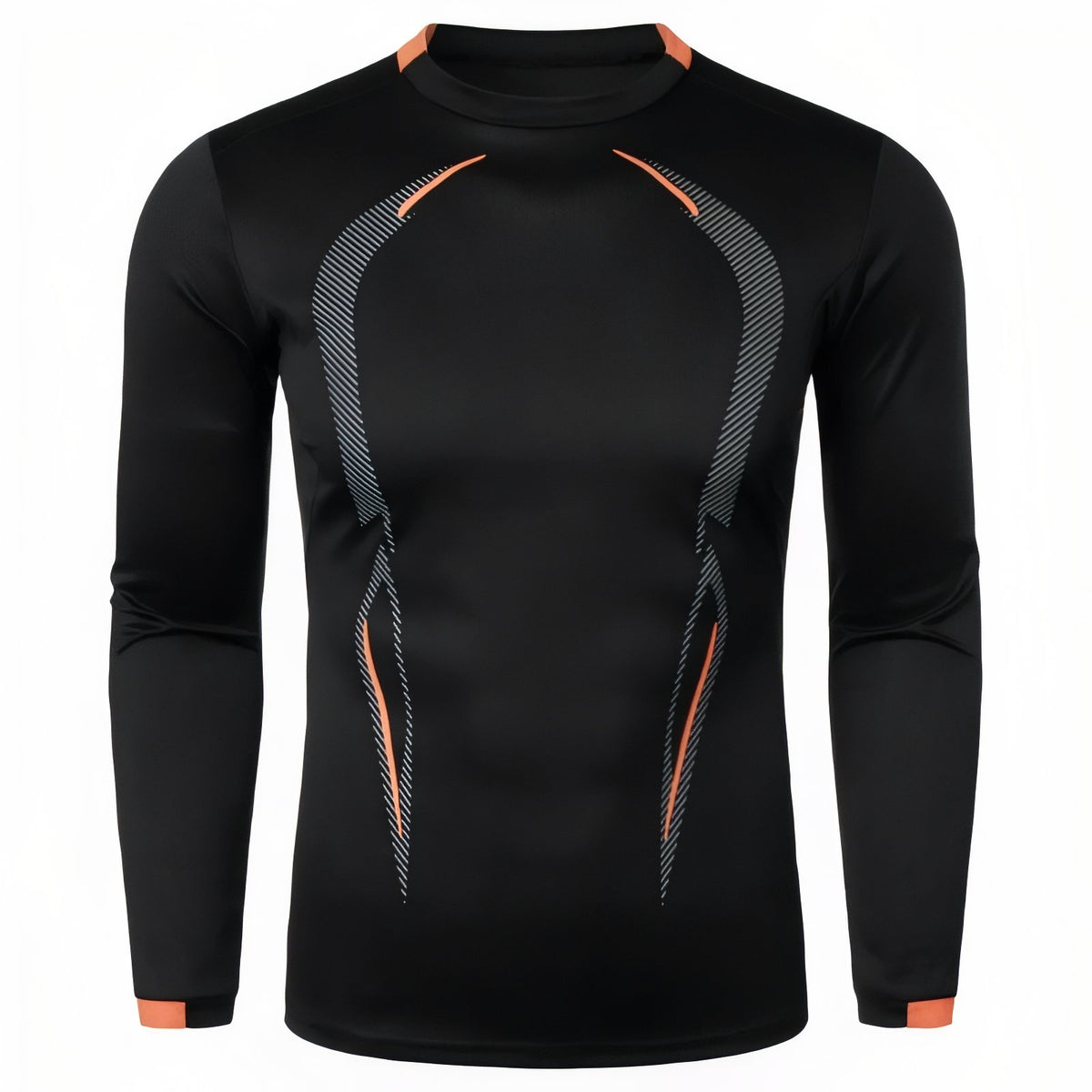 T-Shirt Manche Longue Randonnée Homme - Noir