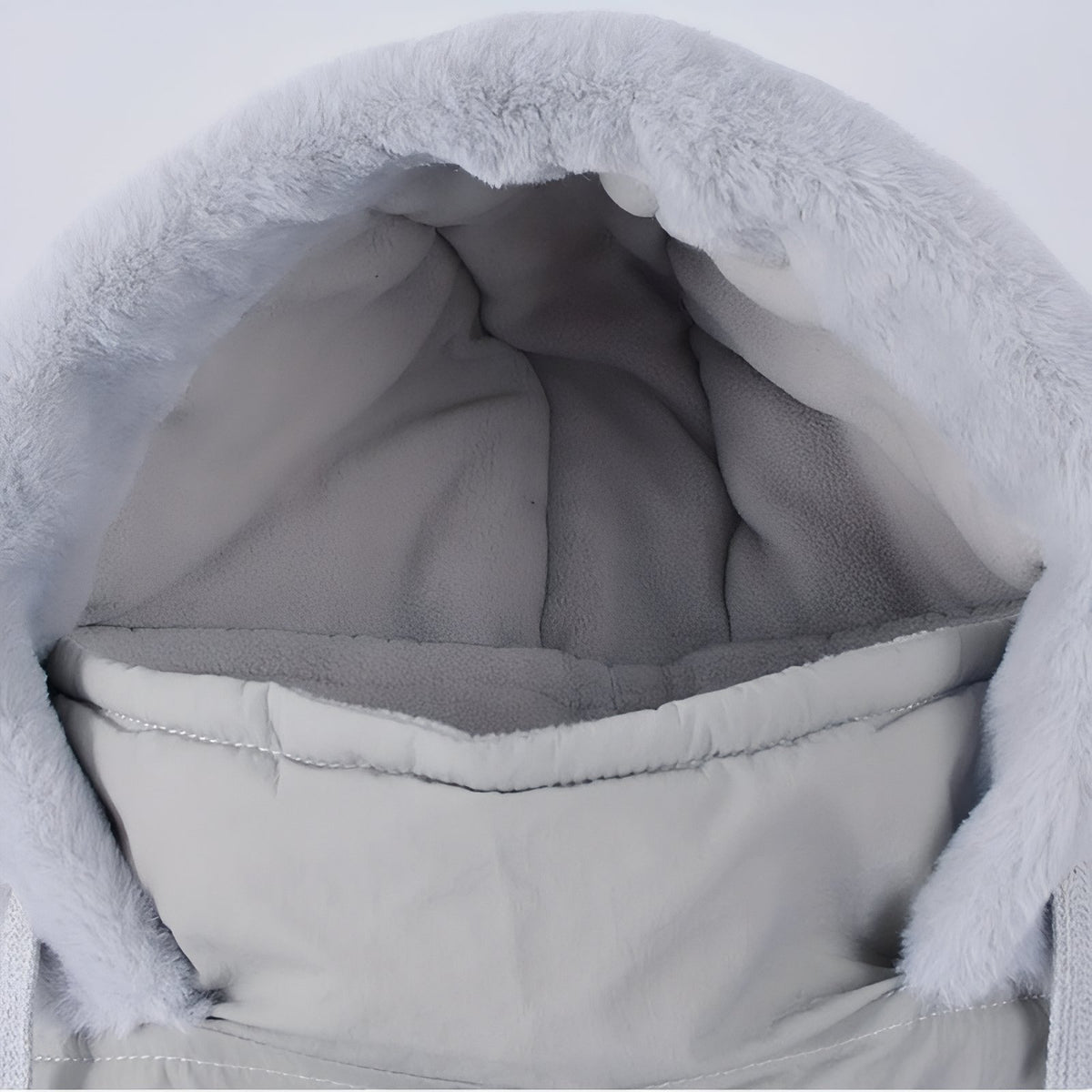 Close-up of Warm Bataclava Hood interior - Light Grey - Beige - Ebony Black - Navy Blue - Brown - Dark Grey - Pale Pink - White
