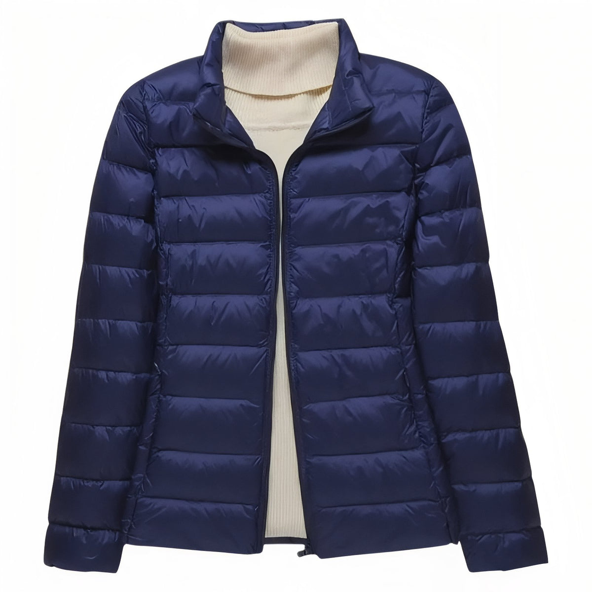 Women's Compressible Hiking Down Jacket - Navy Blue (without hood)