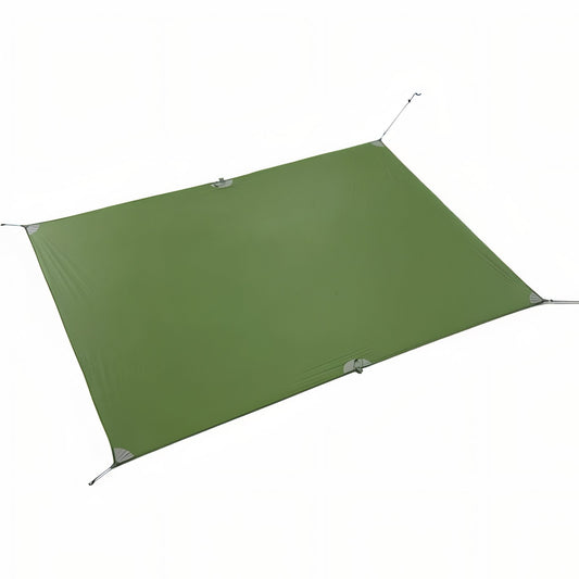 Ultra Light Hiking Tarp full product view - Olive Green